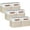 White & Beige, variant on Pomatree 11 Inch Cube Storage Bin - 6 Pack - Linen Fabric Cubby Storage Bins
