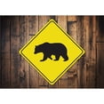 thumbnail image 2 of Bear Crossing Diamond Aluminum Metal Decor Sign - 12" x 12", 2 of 4