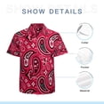 thumbnail image 7 of High Quality Hawaiian Shirts for Men Short Sleeve Aloha Beach Shirt Floral Summer Casual Button Down Shirts Blouses FHODHD, 7 of 7