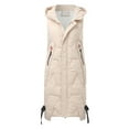 thumbnail image 4 of Vedolay Parka Jackets Coat for Women Open Front Cardigan Coats Soft Draped Ruffle Shrugs Beige,XL, 4 of 5