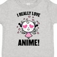 thumbnail image 4 of Inktastic I Really Love Anime with Cute Anime Cat and Hearts Boys or Girls Toddler T-Shirt, 4 of 5