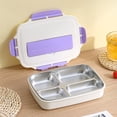 thumbnail image 4 of BZPIZ Kitchen Savings Bento K-ids Lunch Box 4 Compartments Ideal Leakproof Lunch Box,Lunch Containers No BPAs and Chemical Dyes Fridge Safe for Adults Men Women, 4 of 6