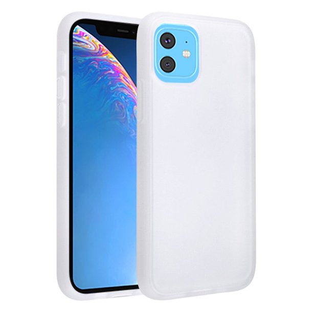 Frost Semi Transparent Hybrid Case for iPhone 11 White