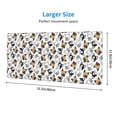 thumbnail image 4 of Disketp Gaming Mouse Pad French Bulldog3 Pattern Large Mouse Mat Long Extended Desk Pad Non-Slip Rubber Mice Pads Stitched Edges Thin Pad (11.8x31.5 Inch), 4 of 8