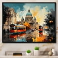 thumbnail image 1 of Designart Rome framed wall art decor, Rome framed wall Art, Rome City composition , Red Industrial black framed wall art, 40x30 inches black frame, 1 of 5