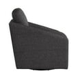 thumbnail image 4 of Studio Living Harvard Modern Swivel Accent Chair, Black Chenille Fabric, 4 of 8