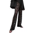thumbnail image 1 of Pantalones transparentes de encaje de cintura alta para mujer: patchwork de malla, pierna ancha, cintura elástica, ropa sexy para discotecas, fiestas y salidas nocturnas, 1 of 8