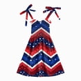 thumbnail image 5 of CAUYDY Baby Girl Dresses Toddler Girls 4th of July Straps Dress Kids American Flag Stars Striped Sundress Children Independence Day Clothes 6-24 Months 3T 4T 5T 6T (Sizes 2-3 Years,Watermelon Red), 5 of 5