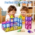 thumbnail image 6 of Askmuse 32PCS Magnetic Blocks Building Set, Magnet Tiles for Toddlers, Strong Magnets STEM Toys, Safe Magnetic Toys for Kids Ages 3+, Preschool Learning & Travel Play, 6 of 8