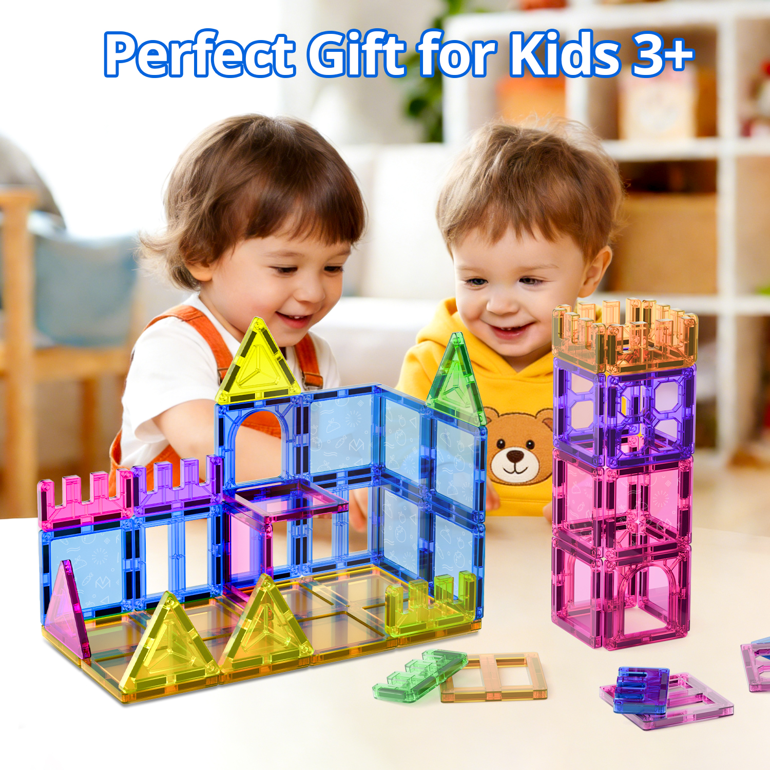 Askmuse 32-Piece Magnetic Blocks Building Set photo 6