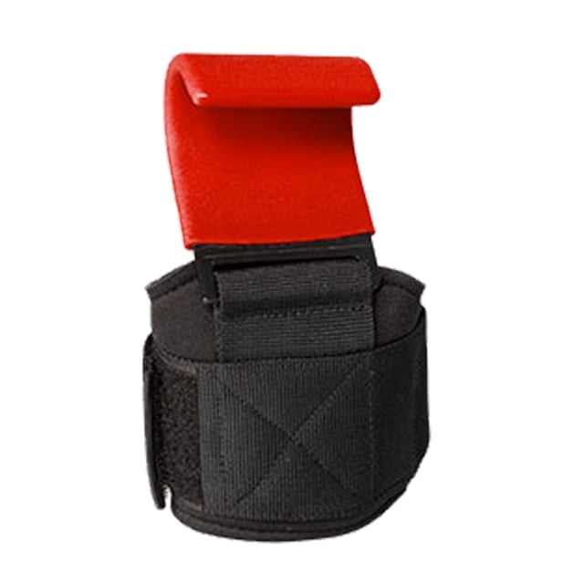 Ygjytge Hierro Nylon Pull-Ups Correas Antideslizante Muñequera Brace para Fitness (Rojo)