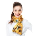 thumbnail image 4 of CBC Crown Women's Sports Football Theme Silk Feeling 13"x60" Scarf, 4 of 4