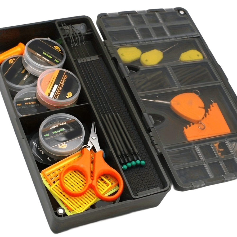 PASILI Fishing Trip Carp Fishing Tackle Box Fishing Tackle Box Magnetic Tackle Box 10Pcs Rig Pins Accessories For Display