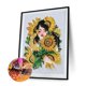thumbnail image 1 of Cuadros Decorativos 5D DIY Girasol Chica Parte Taladro Forma especial Rhinestone Dibujo Kit Decoración Ehuebsd Nuevos Originales, 1 of 9