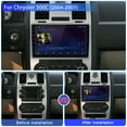 thumbnail image 5 of Eforcase for Chrysler 300C 2004 2005 2006 2007 Android 13 Car Stereo, 9'' HD Touch Screen Car Radio with Mirror Link, GPS Navi, WiFi, Bluetooth, FM, USB, 5 of 14
