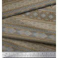 thumbnail image 3 of Soimoi Cotton Duck Fabric Aztec Geometric Print Fabric by The Yard 42 Inch Wide, 3 of 3
