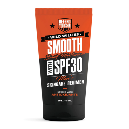 Wild Willies Smooth Moisturizer Daily Moisturizer with SPF 30 and Antioxidants