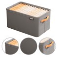thumbnail image 2 of Organizador Sujetadores Caja Almacenamiento Plegable para Pantalones Vaqueros Doméstico Tela (gris M), 2 of 7