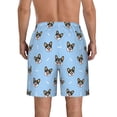 thumbnail image 3 of Bixox Men's Corgi Dog printing Casual Classic Fit Short Summer Beach Shorts, 3 of 6
