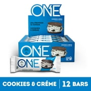 One Protein Bar, Cookies & Crme, 20g Protein, 12 Count