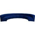 thumbnail image 1 of Meridian Furniture Limitless Navy Velvet Modular 9 Piece Sectional, 1 of 7