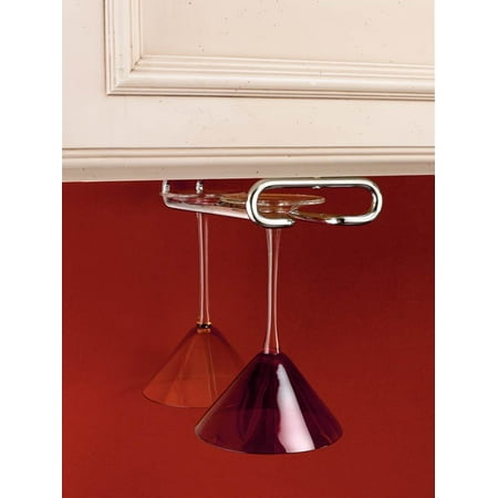 Rev-A-Shelf - 3150-11CR - 11 in. Chrome Under Cabinet Wine Glass Holder