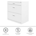 thumbnail image 2 of Pemberly Row 30"W Metal 3 Drawer Home Office Filing Cabinet White, 2 of 8