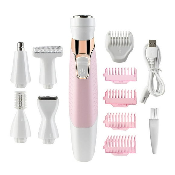 DEBGFS Intimate razor for women ElectriBrite 3 in 1 electric women‘s trimmer for body bikini zone intimate area facial hair and eyebrows women‘s electric razor with comb
