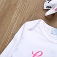 thumbnail image 4 of BULLPIANO Infant Baby Girl Romper Pants Headband Hat Clothes Outfit Set 3-6 Months, 4 of 13