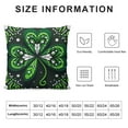 thumbnail image 5 of COMIO St Patricks Day Pillow Covers,Shamrock Clover Hat Lucky Charm Decorations Holiday Farmhouse Spring Pillow Case Decor for Home Sofa Couch, 5 of 5