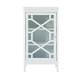 thumbnail image 5 of Linon Campbell Single Door Glass Front Cabinet with 3 Shelves, White Finish, 5 of 14
