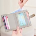 thumbnail image 5 of HGIEYS Slim Wallet for Women,RFID Blocking Bifold Credit Card Holder with Zipper Coin Pocket,ID Window,Keychain, 5 of 5