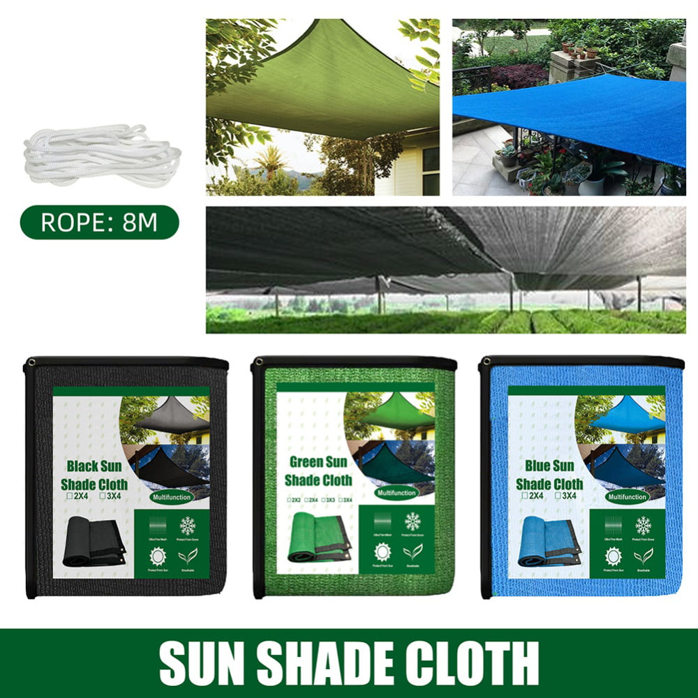 8 X 20' Green Shade Net Mesh Screen Garden Patio RV Nursery Canopy Sun Tarp 
