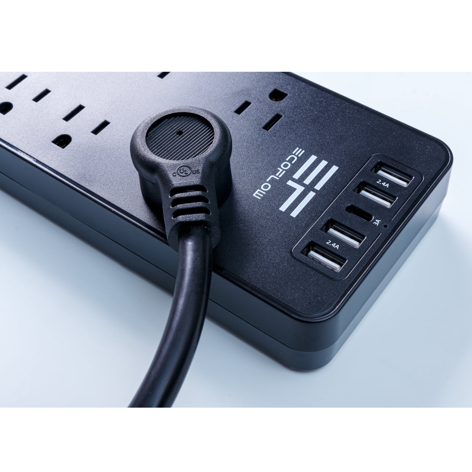 EF ECOFLOW Power Strip – Portable Multi-Outlet Surge Protector With USB Ports, Compact Design For Home, Office, And Travel