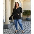 thumbnail image 6 of Sucegi Women's Plus Size Knit Cardigan, Designed Specifically for Autumn & Winter—Vintage-Style Fall Outerwear, Stretchy with Practical Pockets., 6 of 7