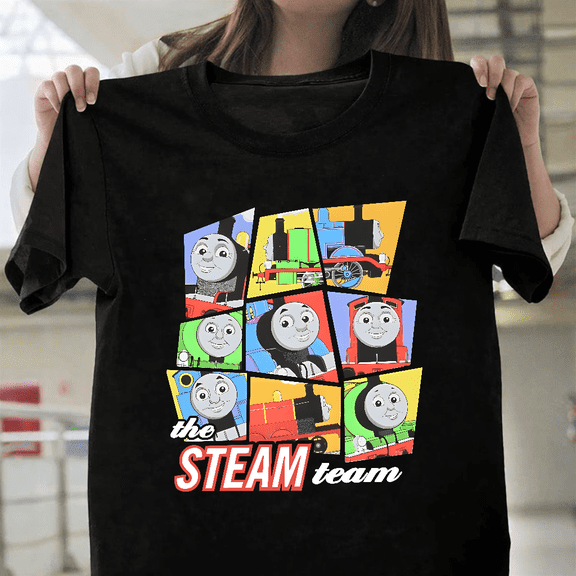 Thomas The Tank Engine Steam Team Children Unisex T-Shirt, up to size 3XL.