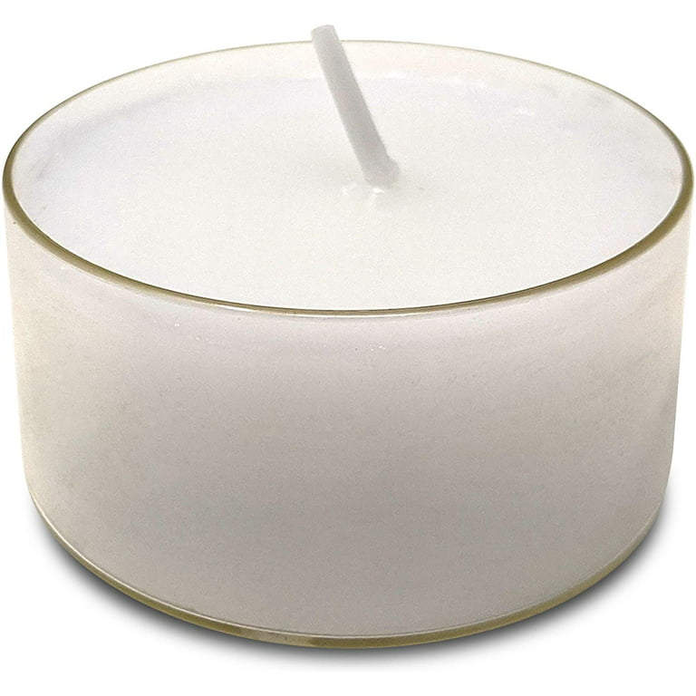Leola Candle 3 to 4 Hour White Tea Light Candle - 500/Case