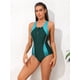 thumbnail image 4 of Charmo Bañador deportivo de una pieza con cremallera para mujer, 4 of 6