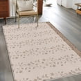 thumbnail image 2 of Rectangle Area Rugs 2.7 x 5 Ft, Beige Pink Floral Non-Slip Residential Carpet, Spring Flowers Indoor Crawling Mats Runner Rugs for Living Room/Dining Room/Bedroom, 2 of 8