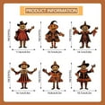thumbnail image 2 of 6 PCS Halloween Bunting Decoration, Halloween Vintage Bunting Wooden, Wooden Halloween Flag Decoration, Witch Flag Pumpkin, Suitable for Parties, Festivals, Home Wall Decoration, 2 of 6