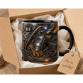 Patriotic Crane Operator 3D Effect Mug, Construction Building Freedom ...