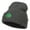 Dk Grey, variant on St Patrick's Three Clover Embroidered Long Beanie - Dk Grey OSFM
