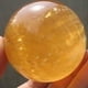 thumbnail image 3 of Bola de esfera de cristal de cuarzo citrino natural Bola de esfera de Spar de Islandia de cristal de calcita óptico amarillo Scienceny  JJ25533-00B, 3 of 5