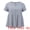 Navy Blue, variant on Women's Plus Gingham Tops Plaid Notch Neck Blouse 1X Navy Blue