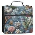 thumbnail image 5 of FORMRS Zipper Binder with Shoulder Strap 2-inch Ring 500 Sheet Capacity File Bag, Sea Plants Pattern, 5 of 5