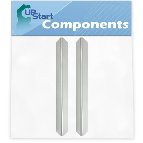 2-Pack BBQ Grill Heat Shield Plate Tent Replacement Parts for Weber 7620 - Compatible Barbeque Stainless Steel Flame Tamer, Guard, Deflector, Flavorizer Bar, Vaporizer Bar, Burner Cover 17.5"