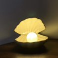 thumbnail image 4 of Shell Pearl Light Ornament Collectible Table Centerpiece Home Decorwhite T, 4 of 5