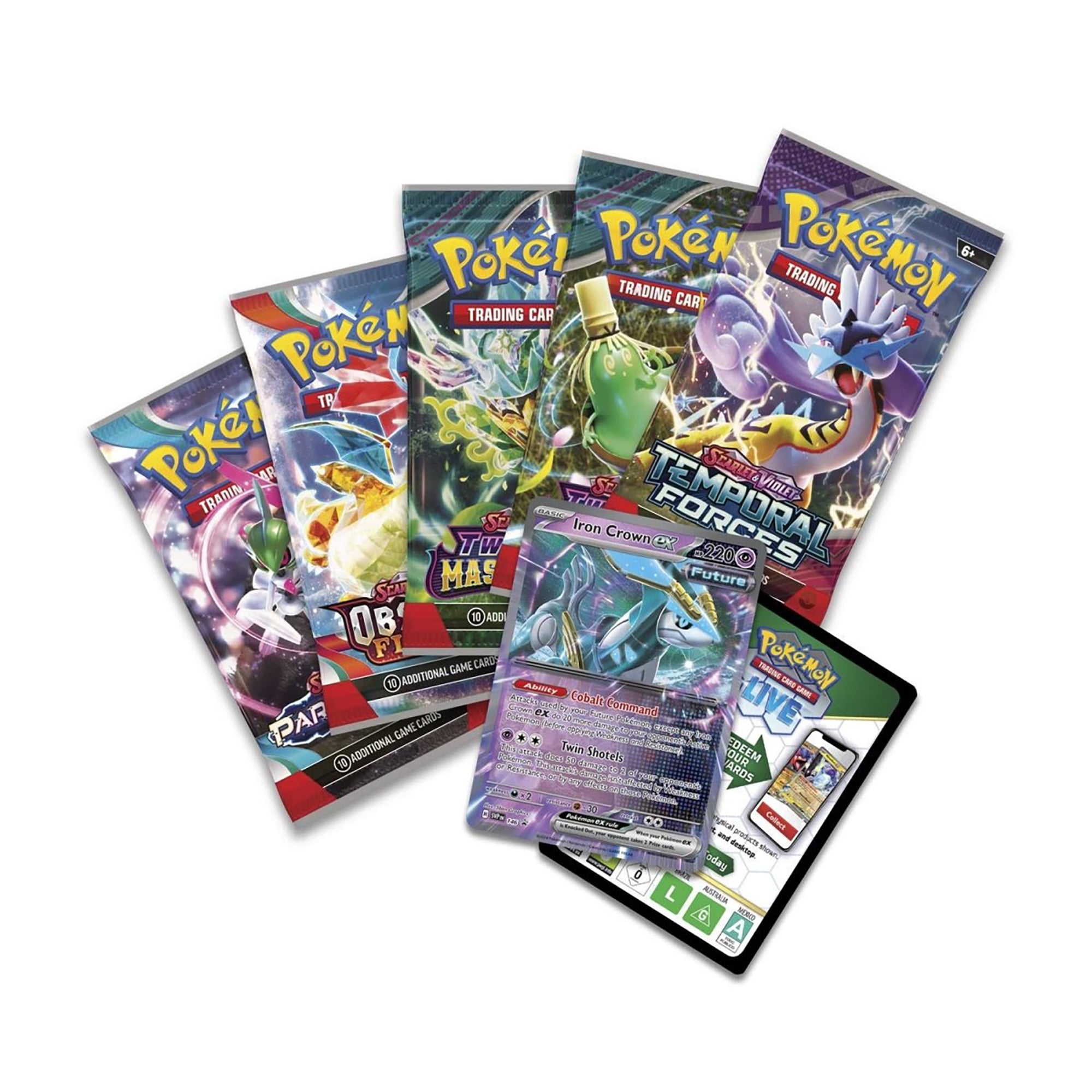 POKEMON 25 WM D82D AE PD IRON CROWN TIN