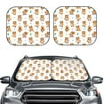 thumbnail image 2 of Goofa Tigers go in for Sports Pattern 2 Piece Car Windshield Sun Shade Foldable | Front Windshield Shade for Sun, Heat and UV Rays | Sunshade for Car Front Window-, 2 of 7