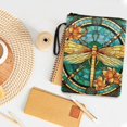 thumbnail image 4 of HELLHERO Dragonfly Pattern Bible Cover Case Book Storage Bag Polyester Waterproof Book Cover with Zipper for Journal for Christian Bible Accessories, 4 of 8